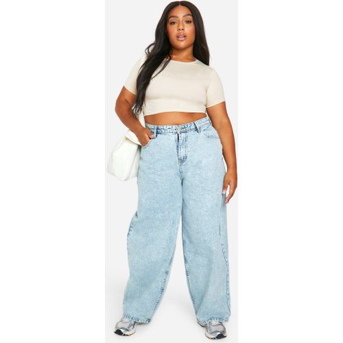 Grande Taille - Jean Baggy Droit - 44 - boohoo - Modalova