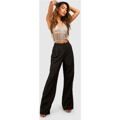 Pantalon De Costume Large À Détails Pincés - 44 - boohoo - Modalova