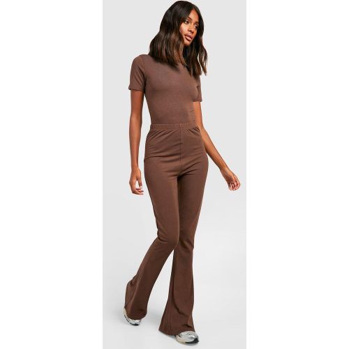 Pantalon Flare Premium Taille Haute - 40 - boohoo - Modalova