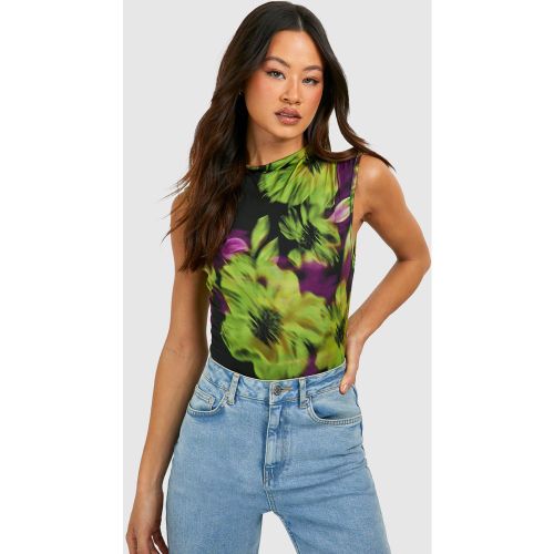 Tall" - Body À Col Cheminée Et Imprimé Fleuri - 38 - boohoo - Modalova