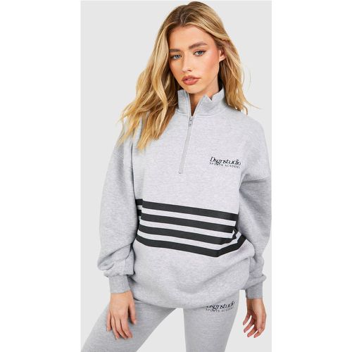 Sweat Oversize À Col Zippé - Xl - boohoo - Modalova