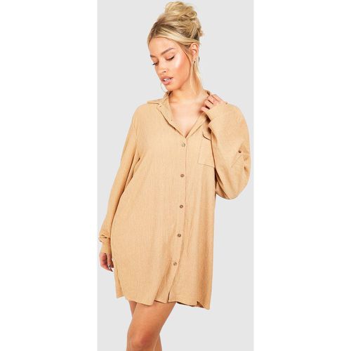 Robe Chemise Texturée - boohoo - Modalova