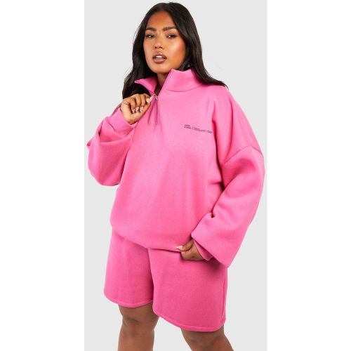 Grande Taille - Survêtement Imprimé Avec Short - 44 - boohoo - Modalova