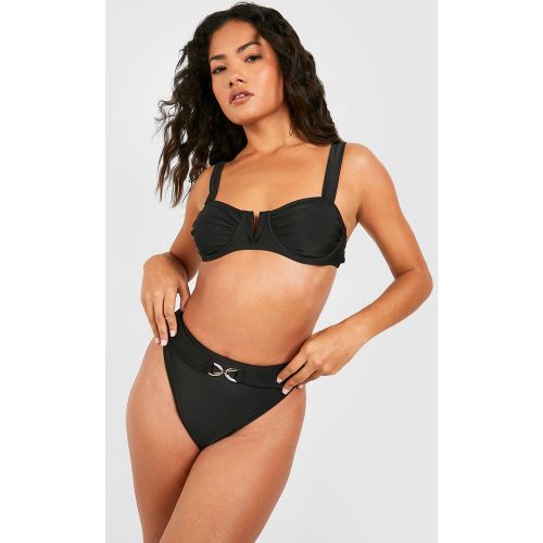 Haut De Maillot Froncé À Armatures - 36 - boohoo - Modalova