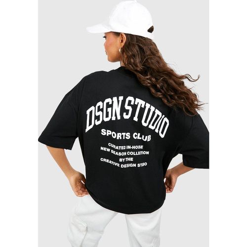 T-Shirt Oversize À Slogan Dsgn Studio - boohoo - Modalova