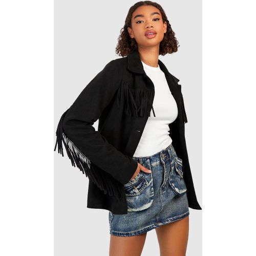 Tall" - Veste Utilitaire À Franges - 42 - boohoo - Modalova