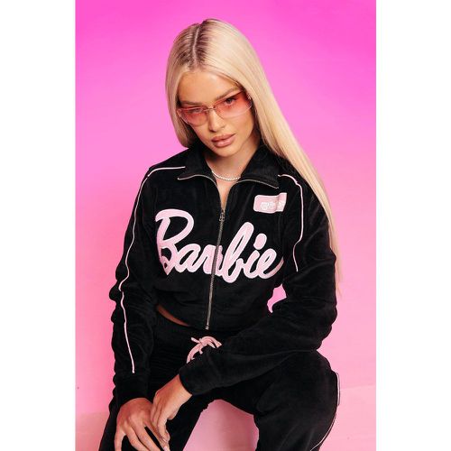 Barbie - Veste Courte En Velours - 54 - boohoo - Modalova