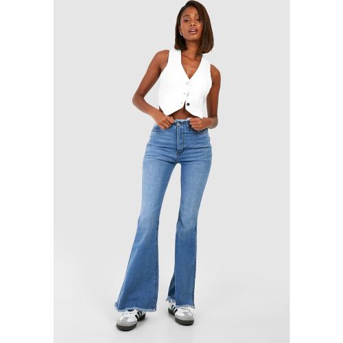 Jean Flare Basique Taille Haute - 38 - boohoo - Modalova