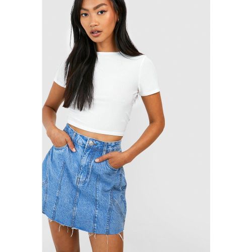 Mini-Jupe Basique En Jean - 34 - boohoo - Modalova