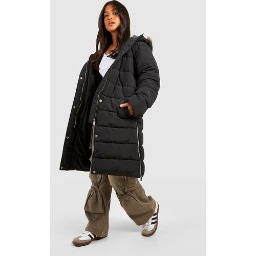 Petite" - Parka Longue À Fausse Fourure - 36 - boohoo - Modalova