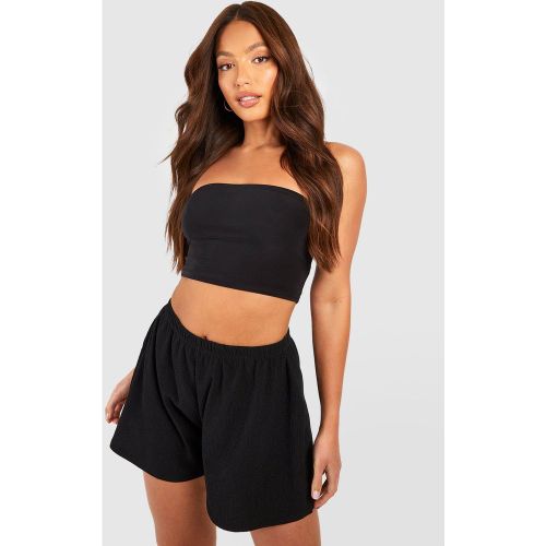 Tall" - Short Plissé - 40 - boohoo - Modalova