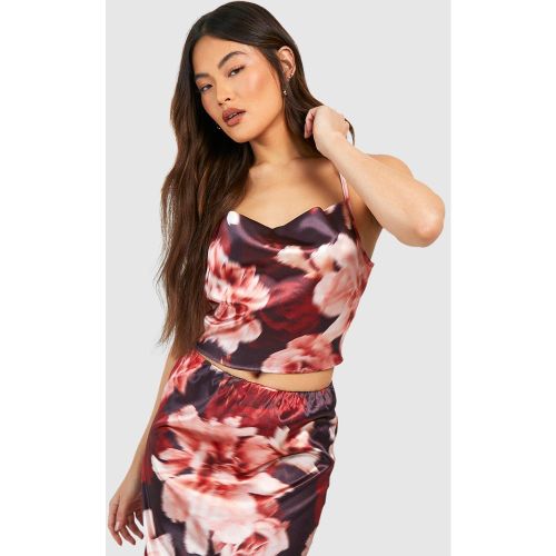 Caraco Satiné Fleuri - 36 - boohoo - Modalova