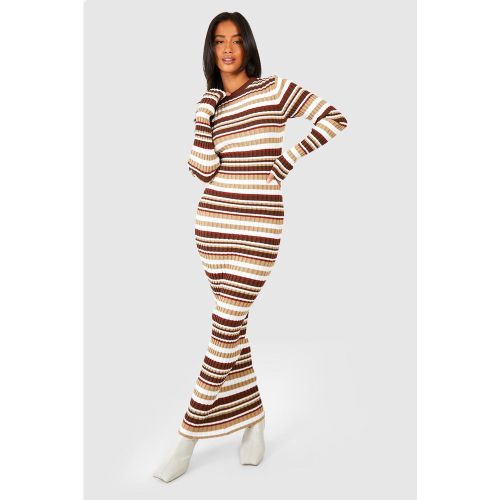 Petite" - Robe Mi-Longue À Rayures - 38 - boohoo - Modalova