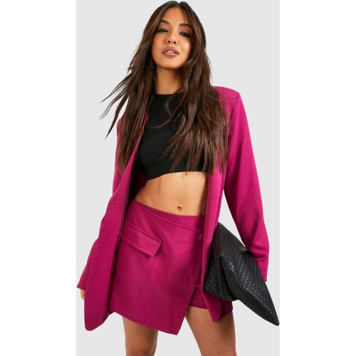 Mini-Jupe Portefeuille À Poche - 34 - boohoo - Modalova
