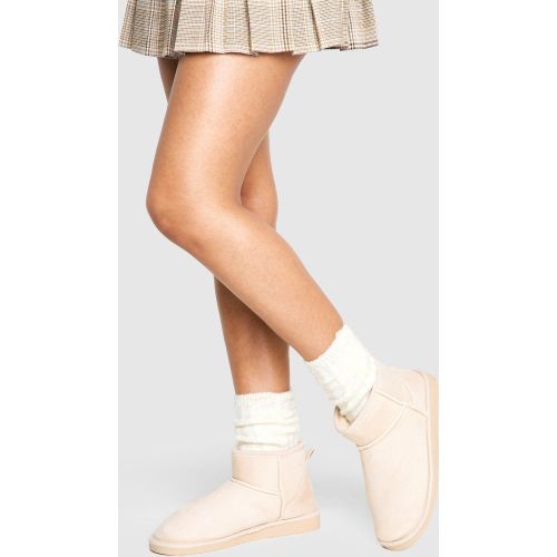 Bottines Mi-Hautes Confort - Blanc Écru - 37, Blanc Écru - boohoo - Modalova