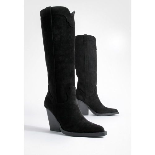 Santiags Hautes À Plateforme - Pointure Large - 36 - boohoo - Modalova