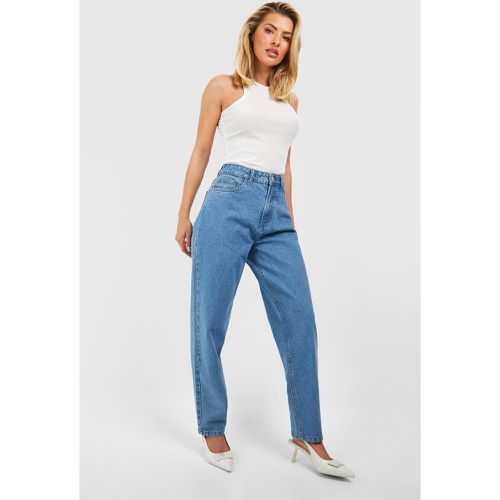 Jean Mom Bleu Vif Taille Haute - boohoo - Modalova