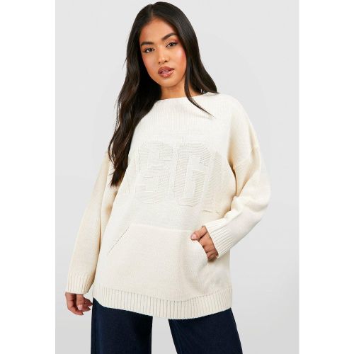 Pull À Logo Dsgn - Blanc Écru - L, Blanc Écru - boohoo - Modalova