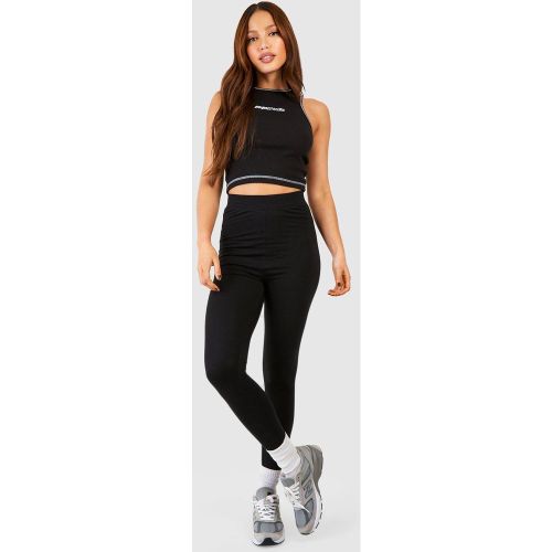Tall" - Legging Froncé En Coton - 36 - boohoo - Modalova