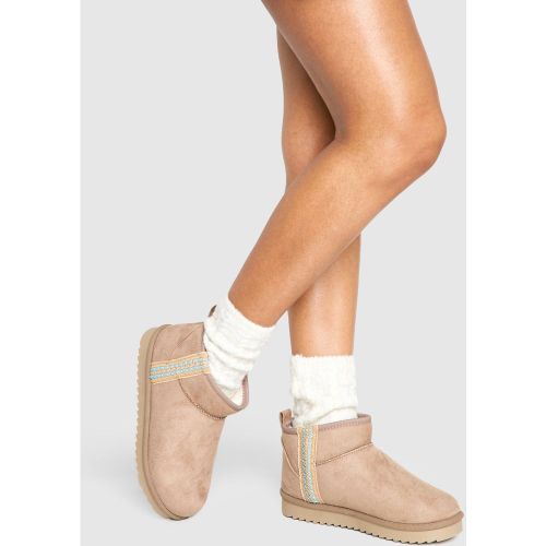 Bottines Confortables À Broderie - 36 - boohoo - Modalova