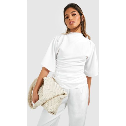 Blouse En Jersey À Col Montant Et Manches Évasées - 38 - boohoo - Modalova