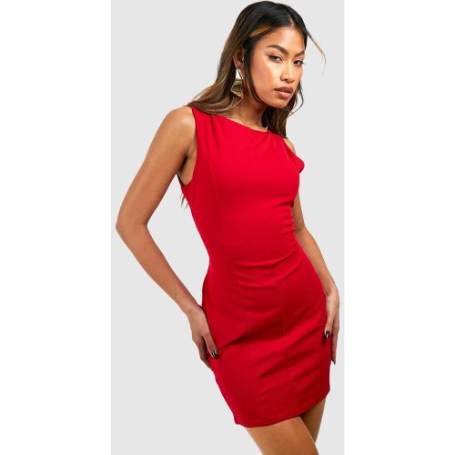 Robe Courte En Tissu Crêpe À Découpes - 34 - boohoo - Modalova