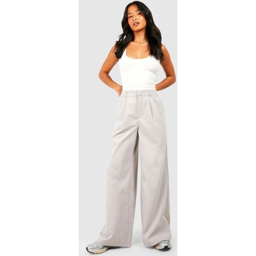 Petite" - Pantalon Large À Pinces - 40 - boohoo - Modalova