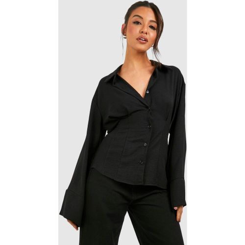 Chemise Martelée Cintrée À Coutures Apparentes - 38 - boohoo - Modalova