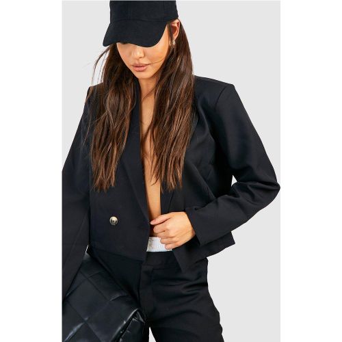Blazer Croisé Court - 34 - boohoo - Modalova
