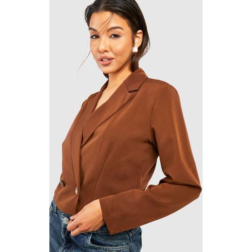 Blazer Croisé Court - 34 - boohoo - Modalova