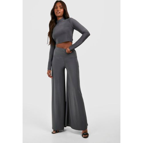 Ensemble Avec Top À Col Montant Et Pantalon Flare - 42 - boohoo - Modalova