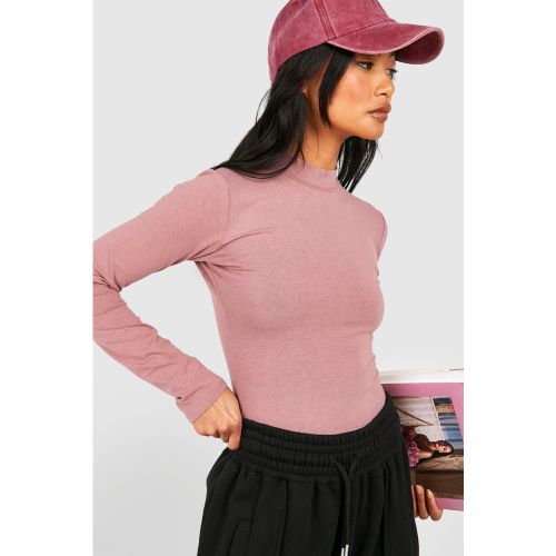 Body Premium Super Doux À Col Montant Et Manches Longues - 36 - boohoo - Modalova