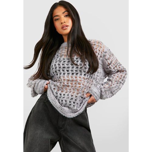 Petite" - Pull En Maille À Découpes - S - boohoo - Modalova