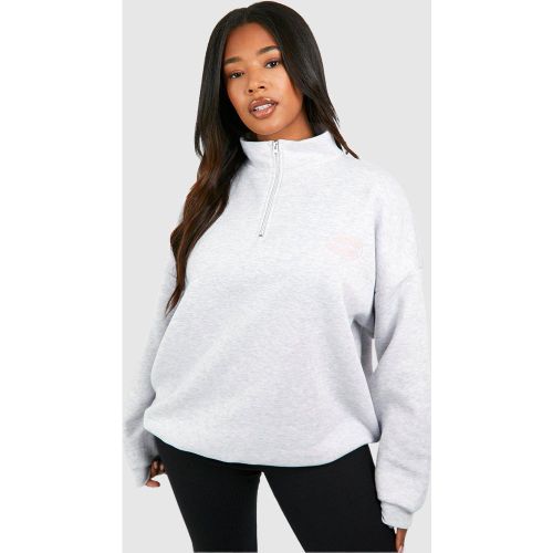 Grande Taille - Sweat Zippé Imprimé - 48 - boohoo - Modalova