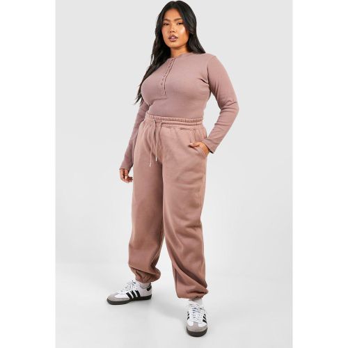 Grande Taille - Ensemble Avec Body Boutonné Et Jogging Large - 52 - boohoo - Modalova