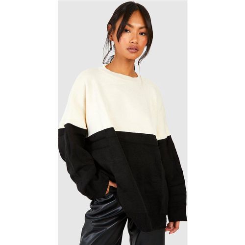 Pull Bicolore Color Block - - S/M - boohoo - Modalova