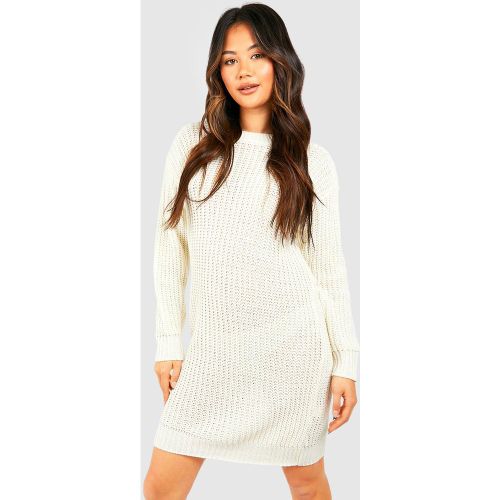 Robe Pull À Col Ras-Du-Cou - Blanc Écru - S, Blanc Écru - boohoo - Modalova