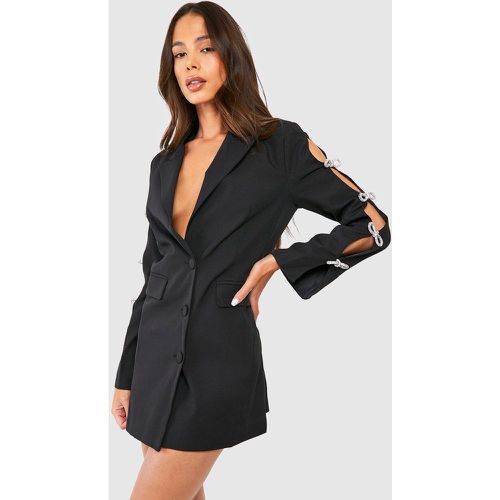 Robe Blazer Premium À Strass - 38 - boohoo - Modalova