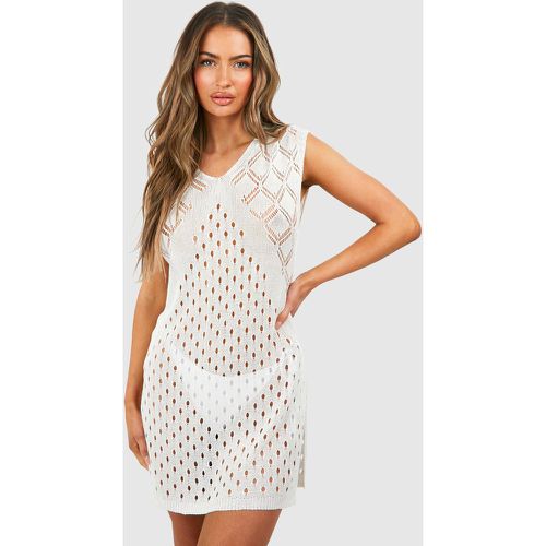 Robe De Plage En Crochet - boohoo - Modalova