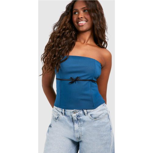 Corset Avec Nœud À La Taille - 38 - boohoo - Modalova
