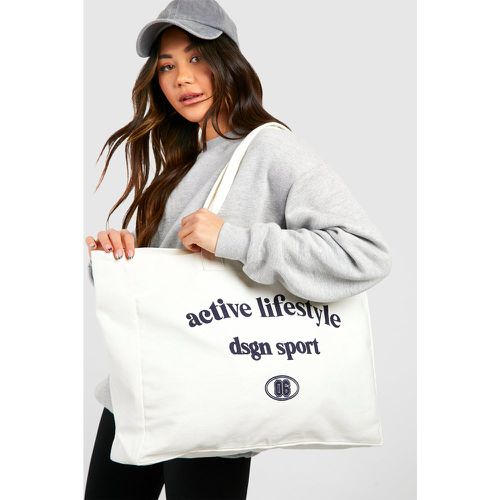 Tote Bag Oversize En Toile - One Size - boohoo - Modalova