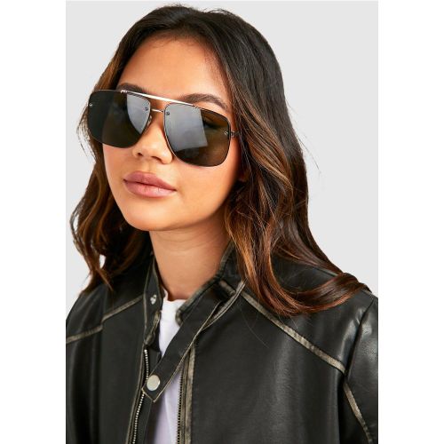 Lunettes De Soleil Oversize Teintées - One Size - boohoo - Modalova