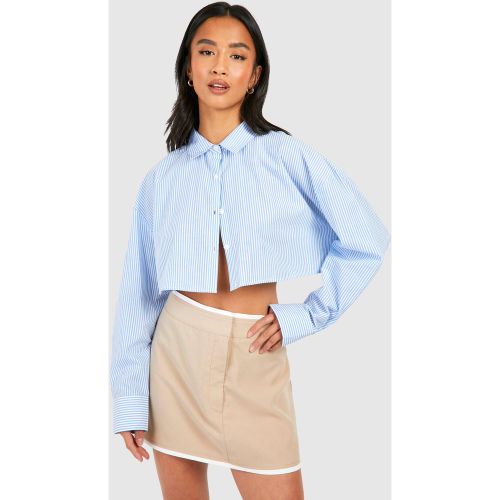 Petite" - Chemise Courte Rayée - 42 - boohoo - Modalova