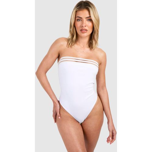 Maillot De Bain Bandeau En Mesh - 36 - boohoo - Modalova