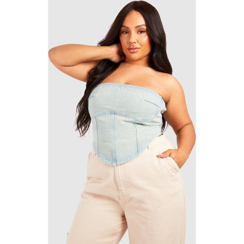 Grande Taille - Top Bandeau Délavé - 46 - boohoo - Modalova