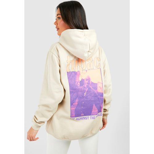 Sweat À Capuche Oversize Imprimé - Blanc Écru - S, Blanc Écru - boohoo - Modalova