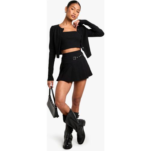 Mini-Jupe Plissée À Boucle - 34 - boohoo - Modalova