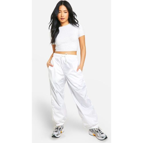 Petite" - Pantalon Parachute À Ourlet Retroussé - 34 - boohoo - Modalova