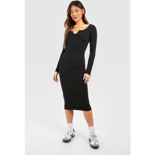 Robe Mi-Longue En Jersey À Manches Longues - 36 - boohoo - Modalova