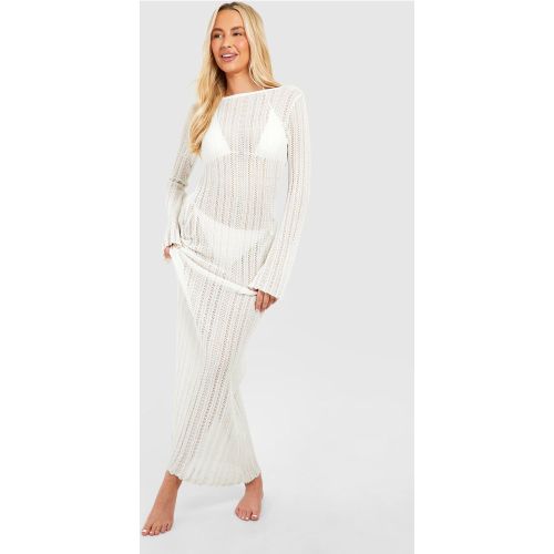 Tall" - Robe Pull En Crochet À Manches Évasées - 40 - boohoo - Modalova